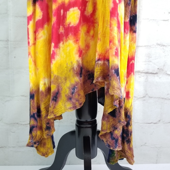 Papa Vancouver Sleeveless Tie-Dyed Swing Sundress - Picture 6 of 9